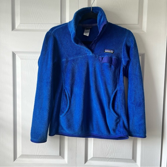 Patagonia Re-Tool Snap-T Fleece Pullover / women’s xsmall / royal blue - Picture 1 of 3